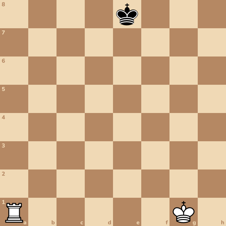 Here's another one. Now you give check! Attack the black king with your rook.