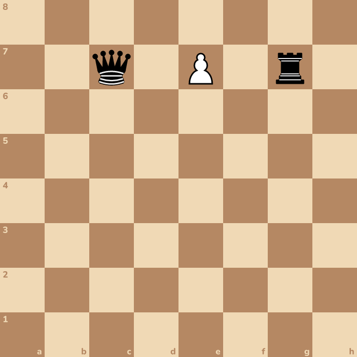 Make a knight! It will attack the rook and the queen at once.