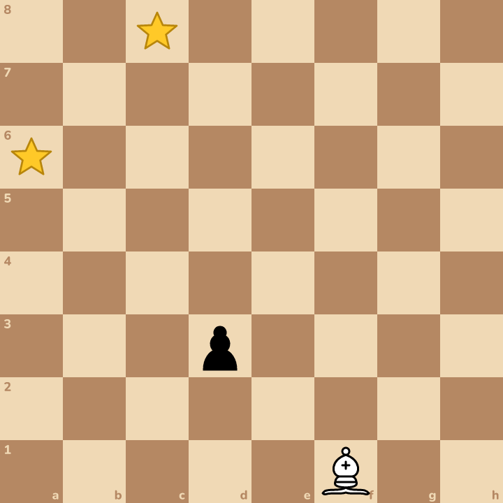 Collect all the stars. The pawn is in the way!