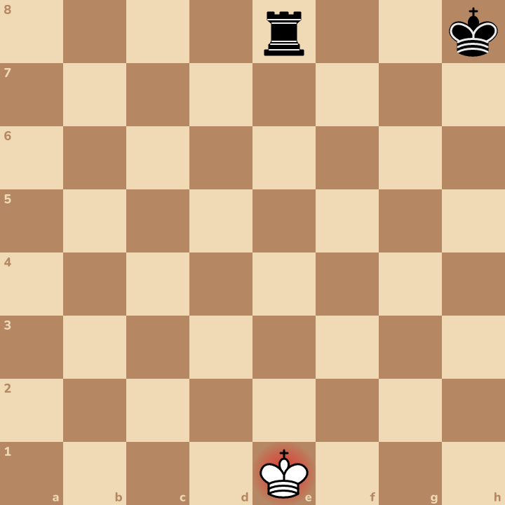 A king in check must get out of check straight away.